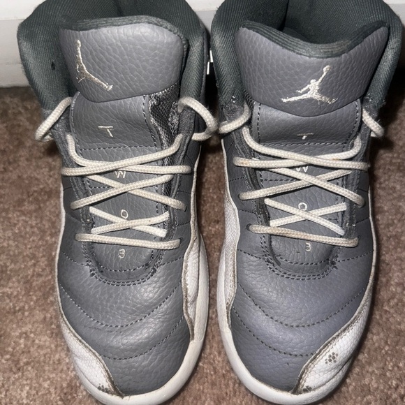 Air Jordan Gray and White Sneakers - Picture 4 of 9